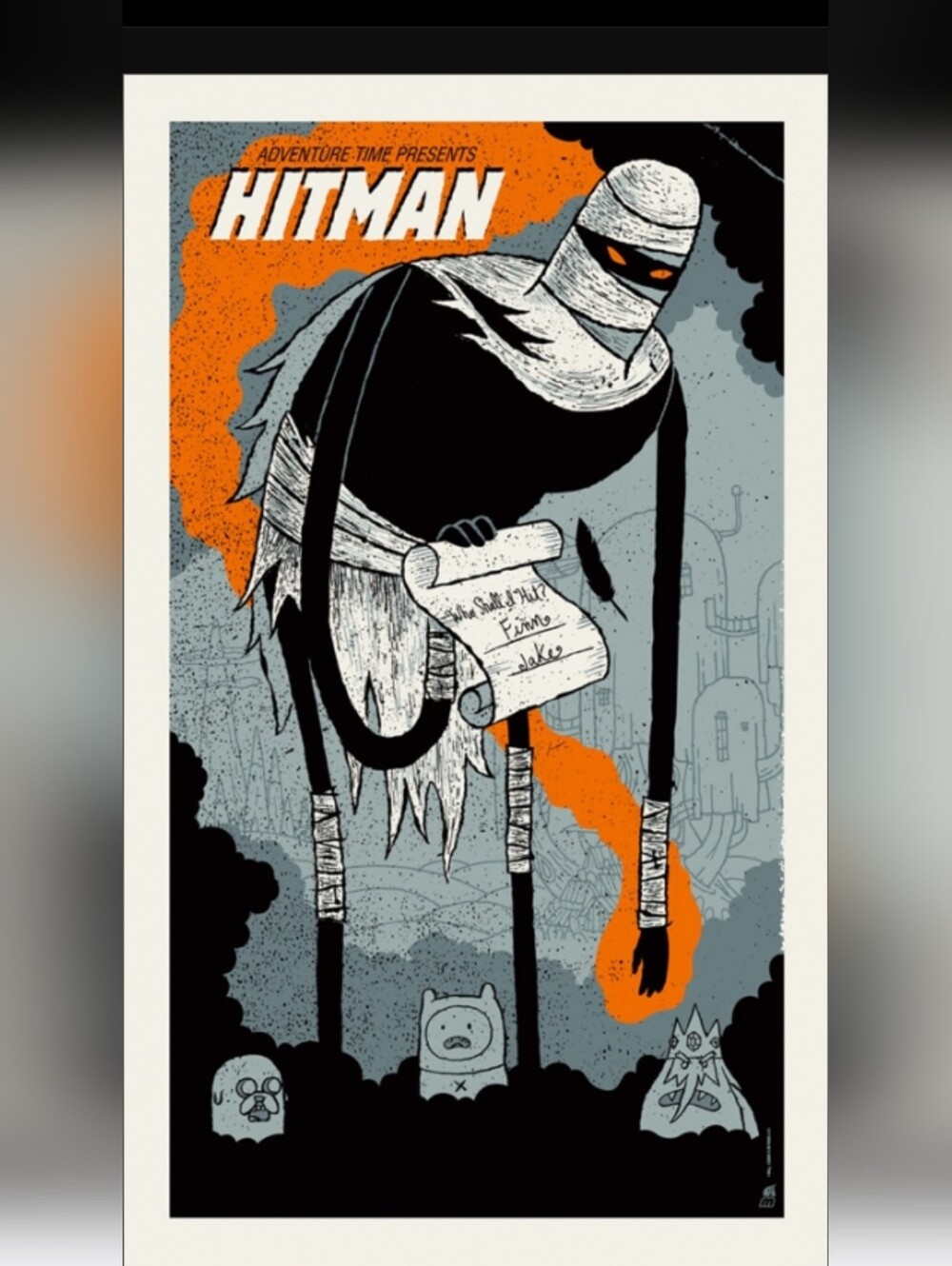 Adventure Time Mondo Poster -  Hitman - 35 Of 195 - Methane Studios 2012